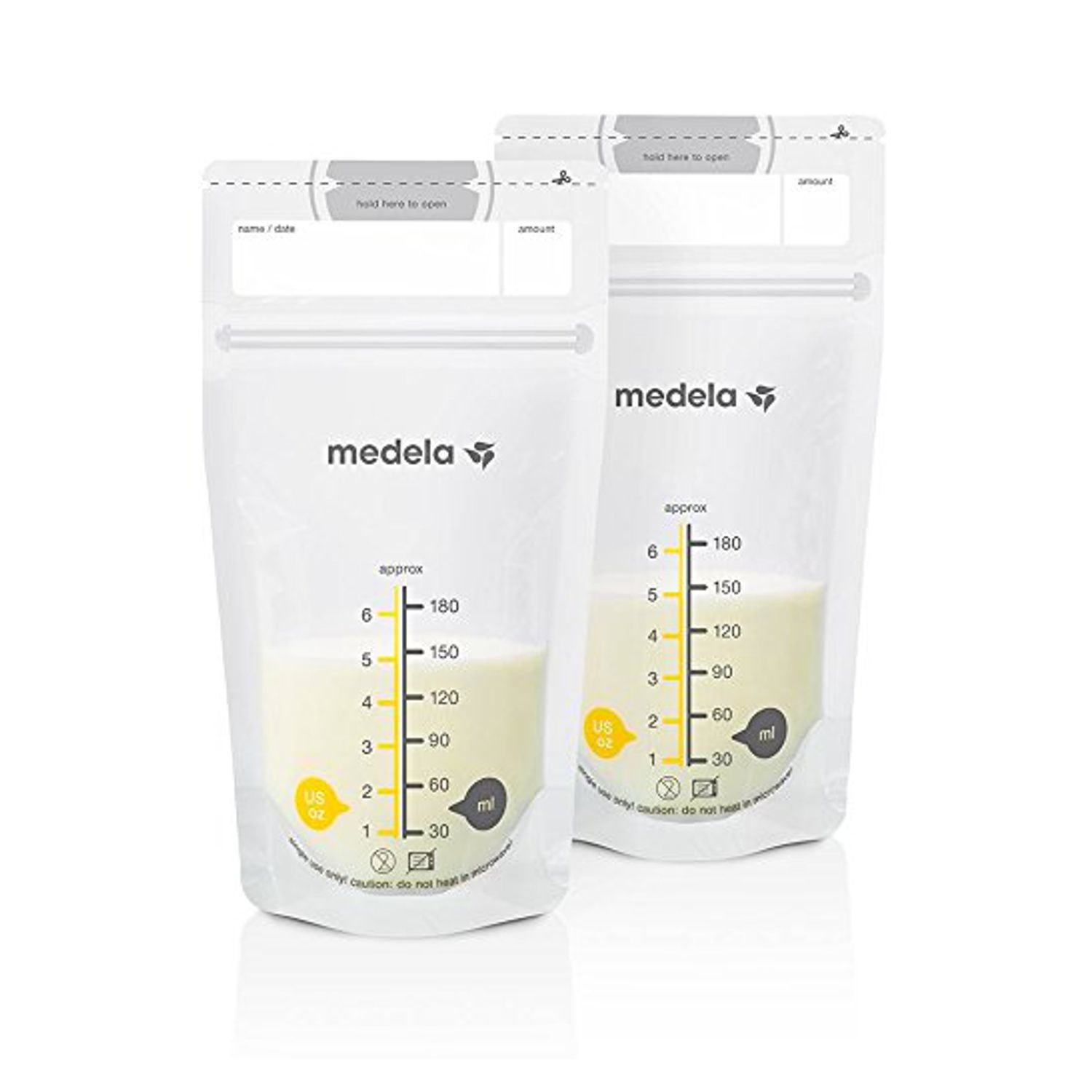 Medela Muttermilchbeutel 50 Stück 180 ml mit Doppelverschluss NEU 
