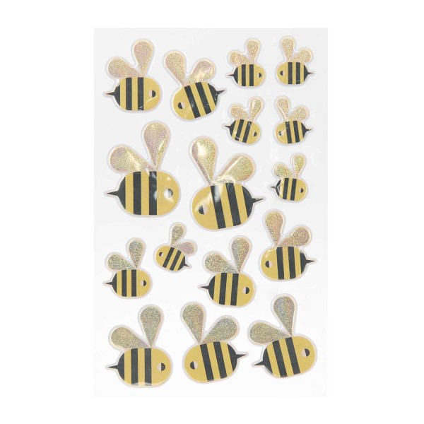 RICO Puffy Sticker Aufkleber Bienen