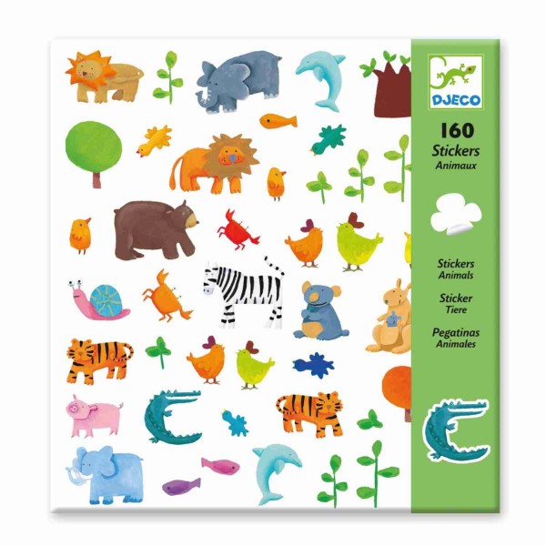 Djeco Sticker Tiere 160 Stück