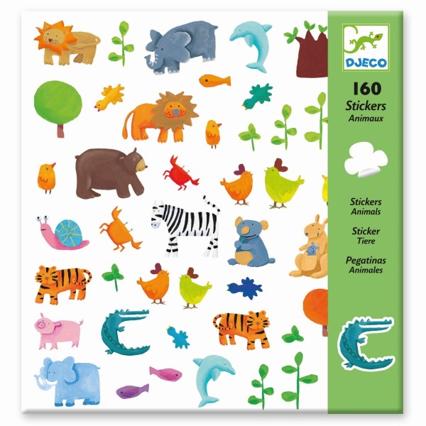 Djeco Sticker Tiere 160 Stück