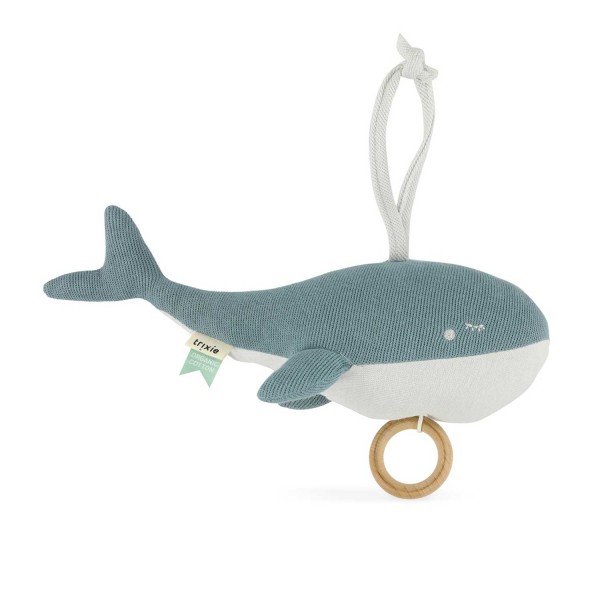 Trixie Spieluhr Wal gestrickt mit Holzring