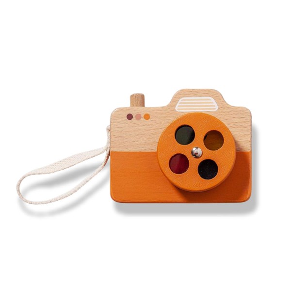 Petit Monkey Holz Kamera orange