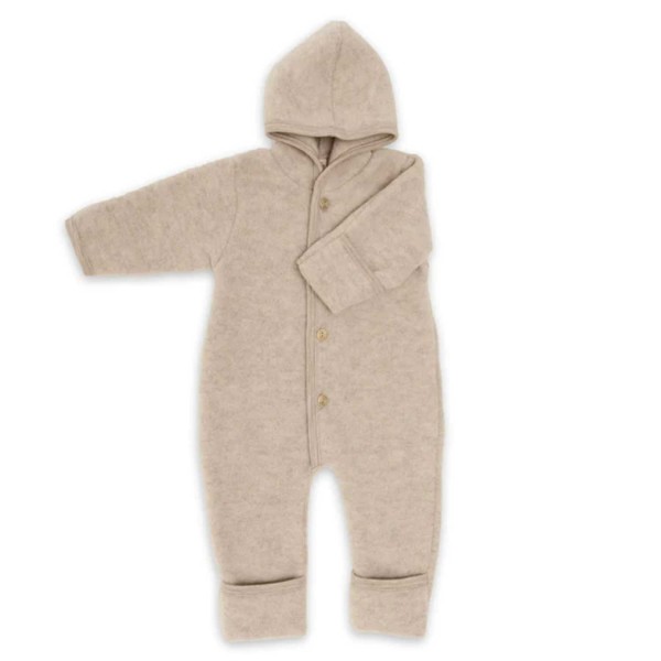 ENGEL Baby Overall Wolle mit Umschlag sand