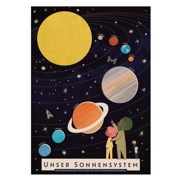 MONIMARI Pocket Lern- Poster A3 Sonnensystem
